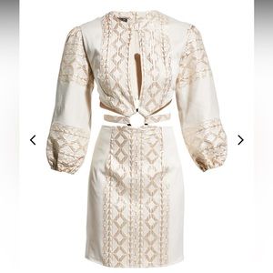 NWT LACE The Label Geo Lace Cutout Dress